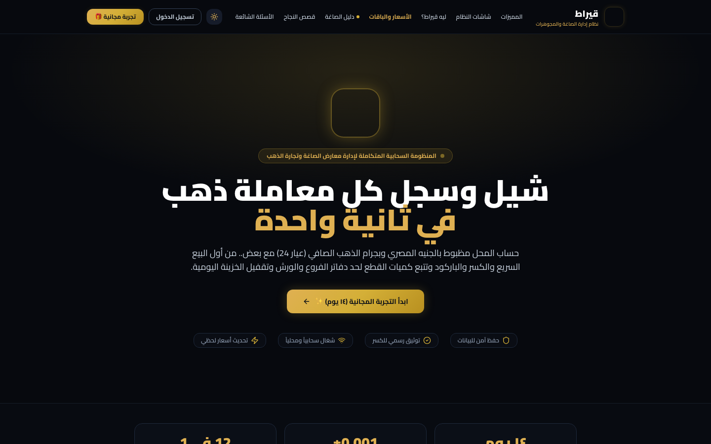 Kerat fintech platform showing live gold prices and portfolio analytics